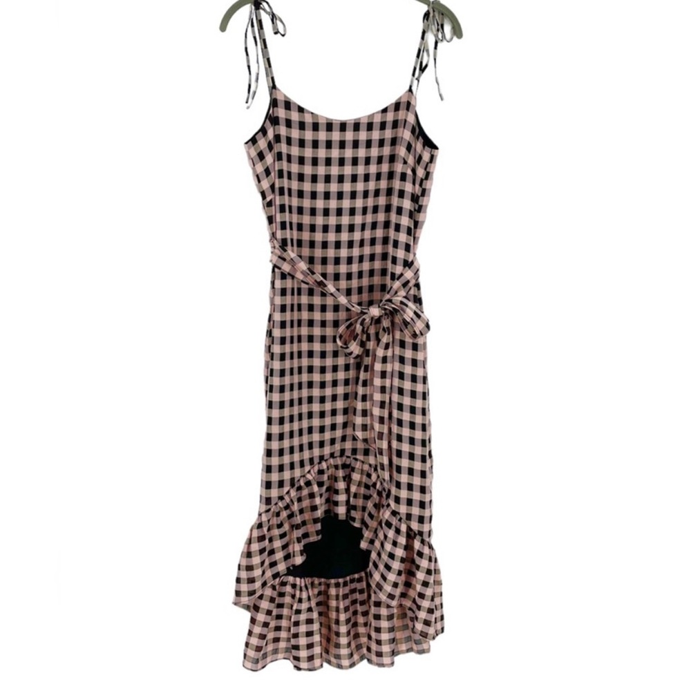 Cosmopolitan Dress The Population Midi High Low Dress